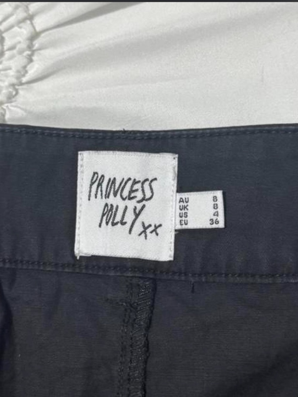 Princess Polly Black Cargo Mini Skirt Size 8 (medium)